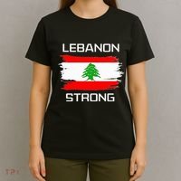 Lebanon Strong Lebanese Flag Souvenir Beirut Cedar Tree T-Shirt thumb 4