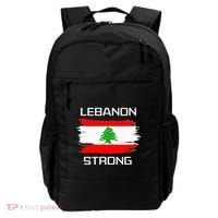 Lebanon Strong Lebanese Flag Souvenir Beirut Cedar Tree Backpack thumb 0