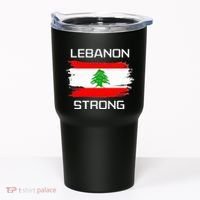 Lebanon Strong Lebanese Flag Souvenir Beirut Cedar Tree Tumbler thumb 0
