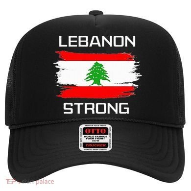 Lebanon Strong Lebanese Flag Souvenir Beirut Cedar Tree Hat