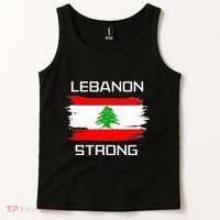 Lebanon Strong Lebanese Flag Souvenir Beirut Cedar Tree Tank Top thumb 2