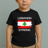 Lebanon Strong Lebanese Flag Souvenir Beirut Cedar Tree Toddler T-Shirt thumb 2