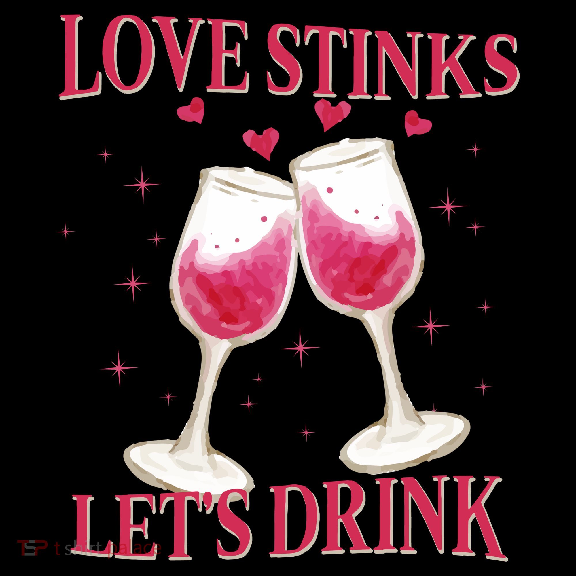 Love Stinks Lets Drink Anti Valentine Coaster