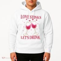 Love Stinks Lets Drink Anti Valentine Hoodie thumb 2