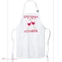 Love Stinks Lets Drink Anti Valentine Apron thumb 0