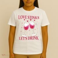 Love Stinks Lets Drink Anti Valentine T-Shirt thumb 4