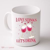 Love Stinks Lets Drink Anti Valentine Coffee Mug thumb 0