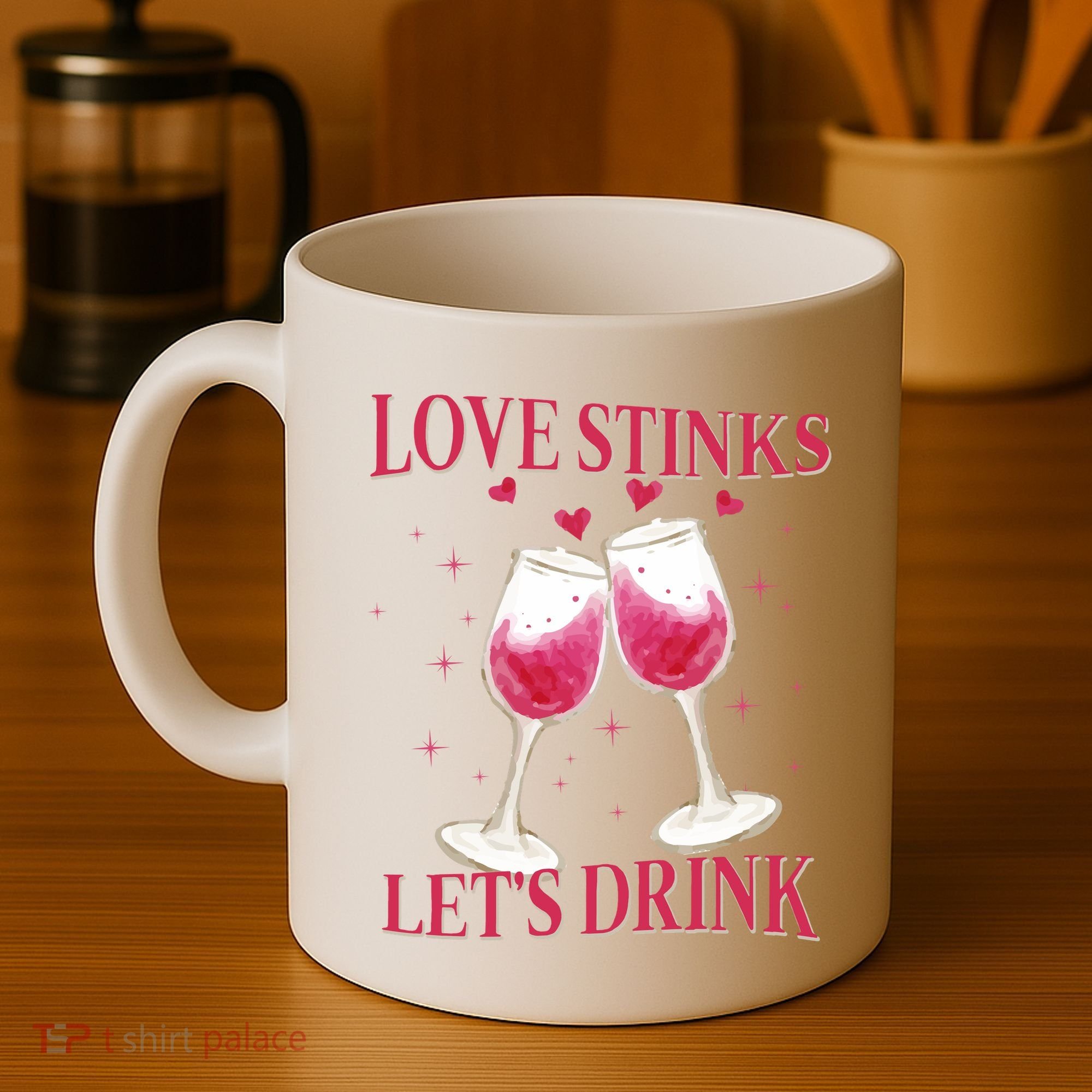 Love Stinks Lets Drink Anti Valentine Coffee Mug