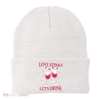 Love Stinks Lets Drink Anti Valentine Beanie