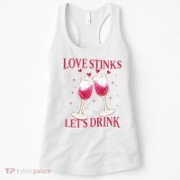 Love Stinks Lets Drink Anti Valentine Women's Tank Top thumb 0