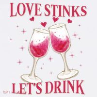 Love Stinks Lets Drink Anti Valentine Hat thumb 2