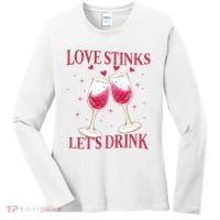 Love Stinks Lets Drink Anti Valentine Women's Long Sleeve Shirt thumb 0