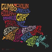 Louisiana State Map Mardi Gras Women's Sweatshirt thumb 2
