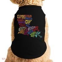 Louisiana State Map Mardi Gras Doggie Tank thumb 0
