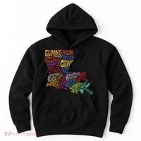 Louisiana State Map Mardi Gras Hoodie thumb 0