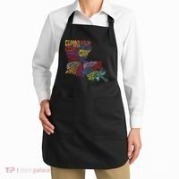 Louisiana State Map Mardi Gras Apron thumb 2