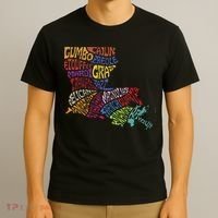 Louisiana State Map Mardi Gras T-Shirt thumb 3