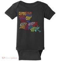 Louisiana State Map Mardi Gras Baby Bodysuit thumb 0