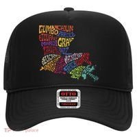 Louisiana State Map Mardi Gras Hat thumb 0