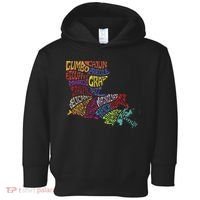 Louisiana State Map Mardi Gras Toddler Hoodie thumb 0