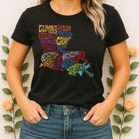 Louisiana State Map Mardi Gras Women's T-Shirt thumb 2