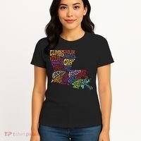 Louisiana State Map Mardi Gras Women's T-Shirt thumb 4