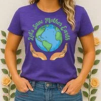 Let's Save Mother Earth Women's T-Shirt thumb 2