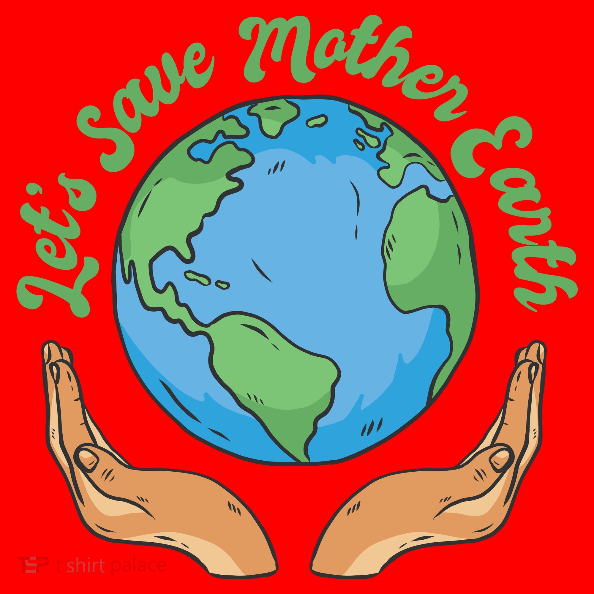Let's Save Mother Earth Santa Hat