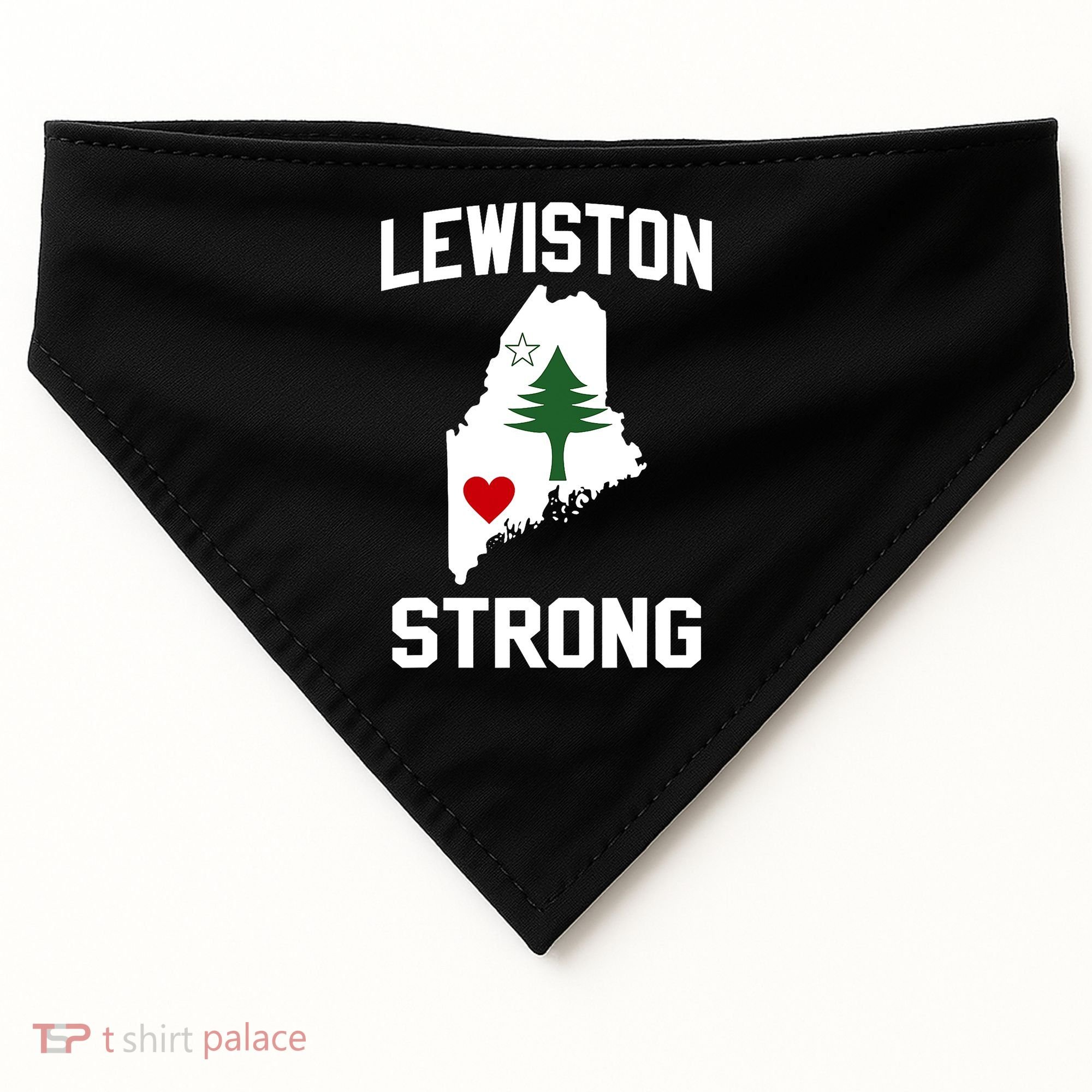 Lewiston Strong Maine Strong USA-Made Doggie Bandana