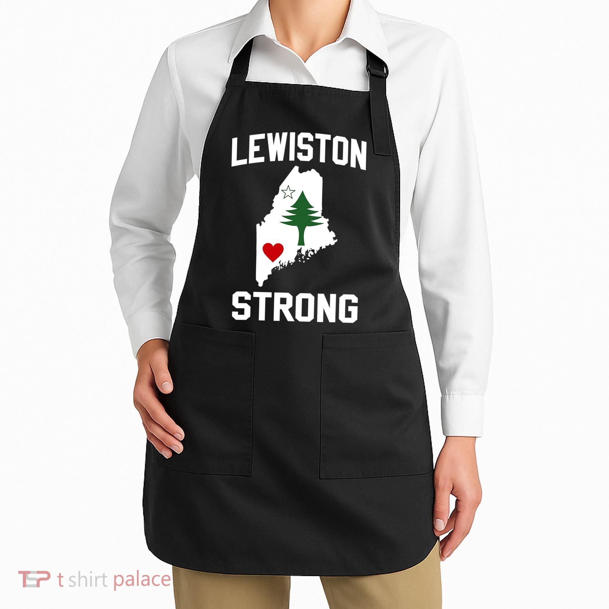 Lewiston Strong Maine Strong Apron