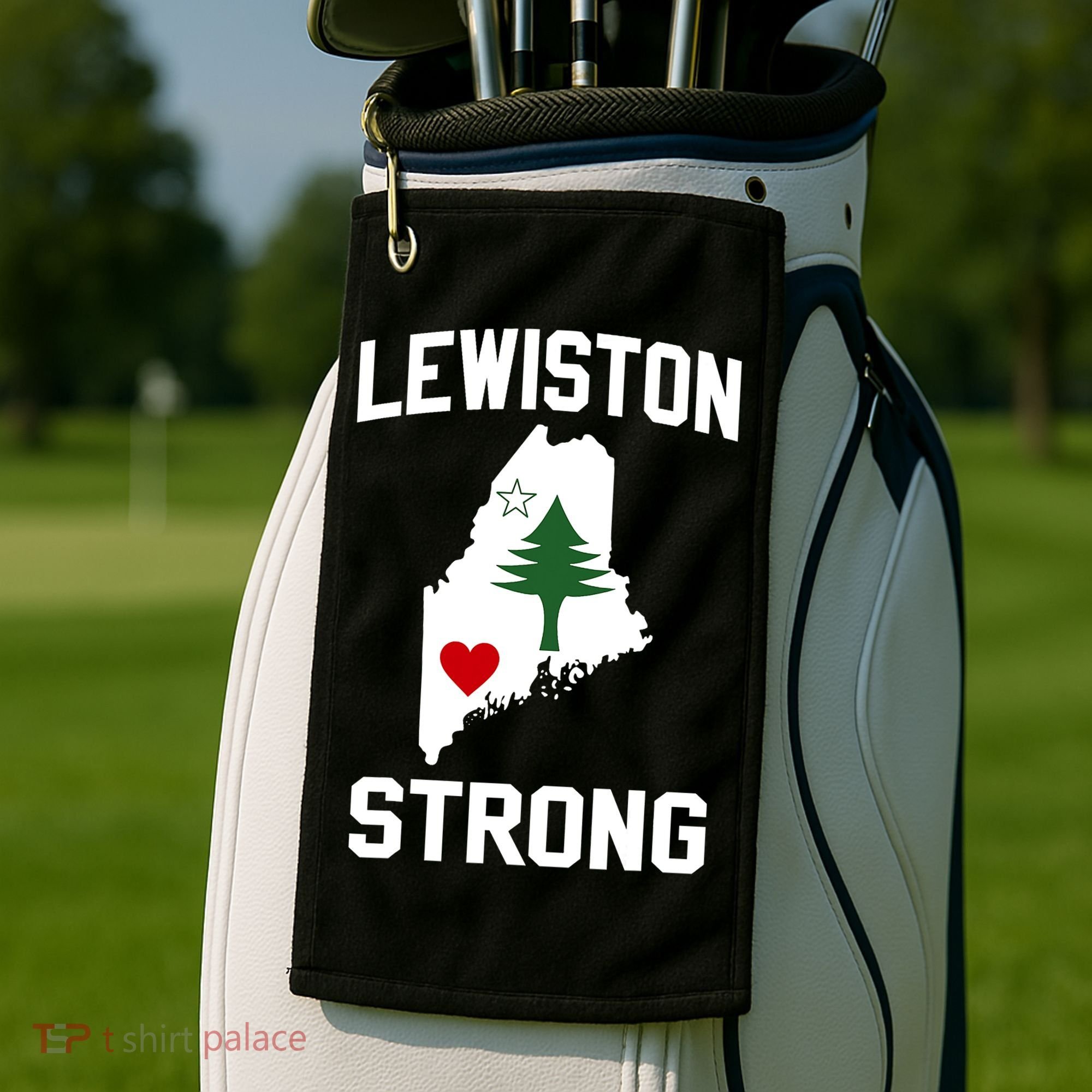 Lewiston Strong Maine Strong Golf Towel