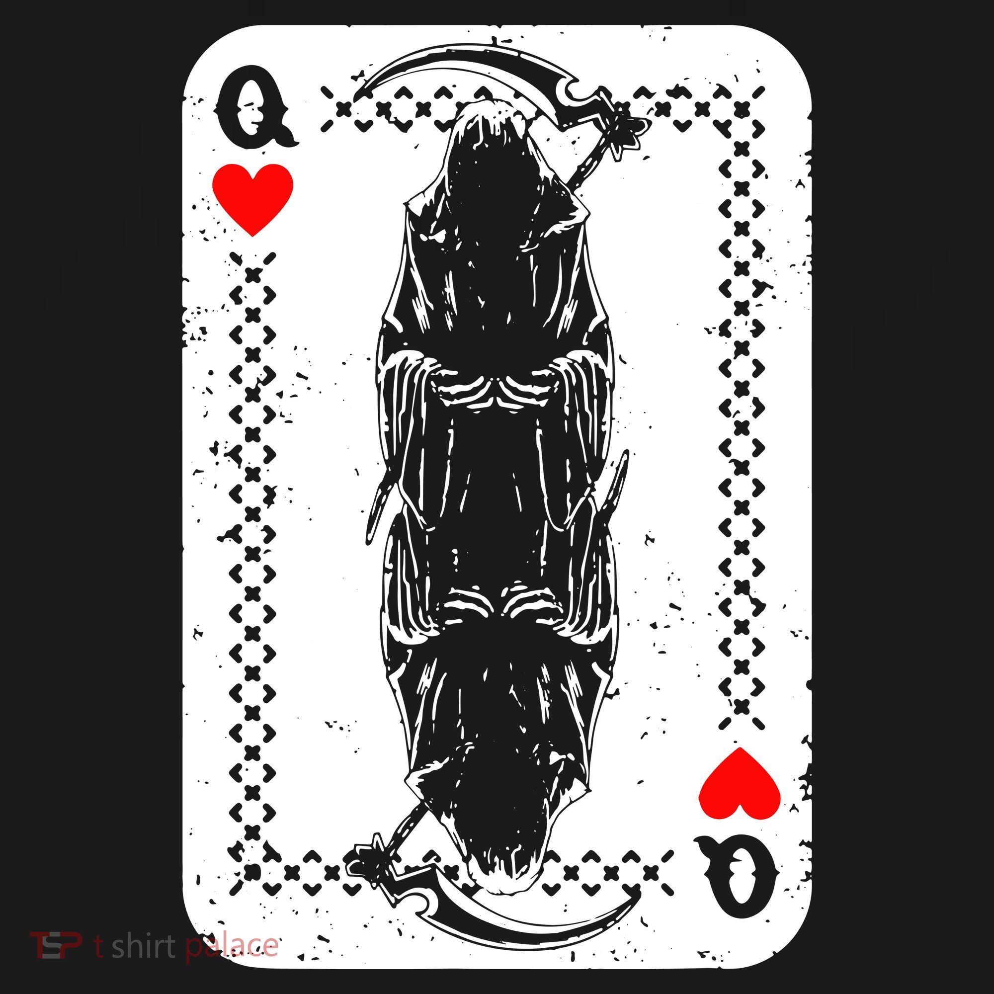 La Santa Muerte Mexico Skeleton Poker Card Death Queens Women's Hoodie