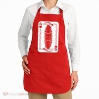 La Santa Muerte Mexico Skeleton Poker Card Death Queens Apron thumb 2