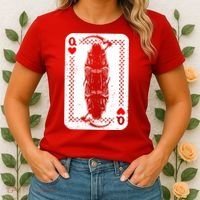 La Santa Muerte Mexico Skeleton Poker Card Death Queens Women's T-Shirt thumb 2