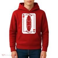 La Santa Muerte Mexico Skeleton Poker Card Death Queens Kids Hoodie thumb 4