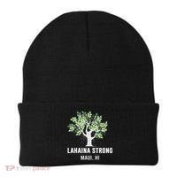Lahaina Strong Maui Hawaii Old Banyan Tree Beanie thumb 0