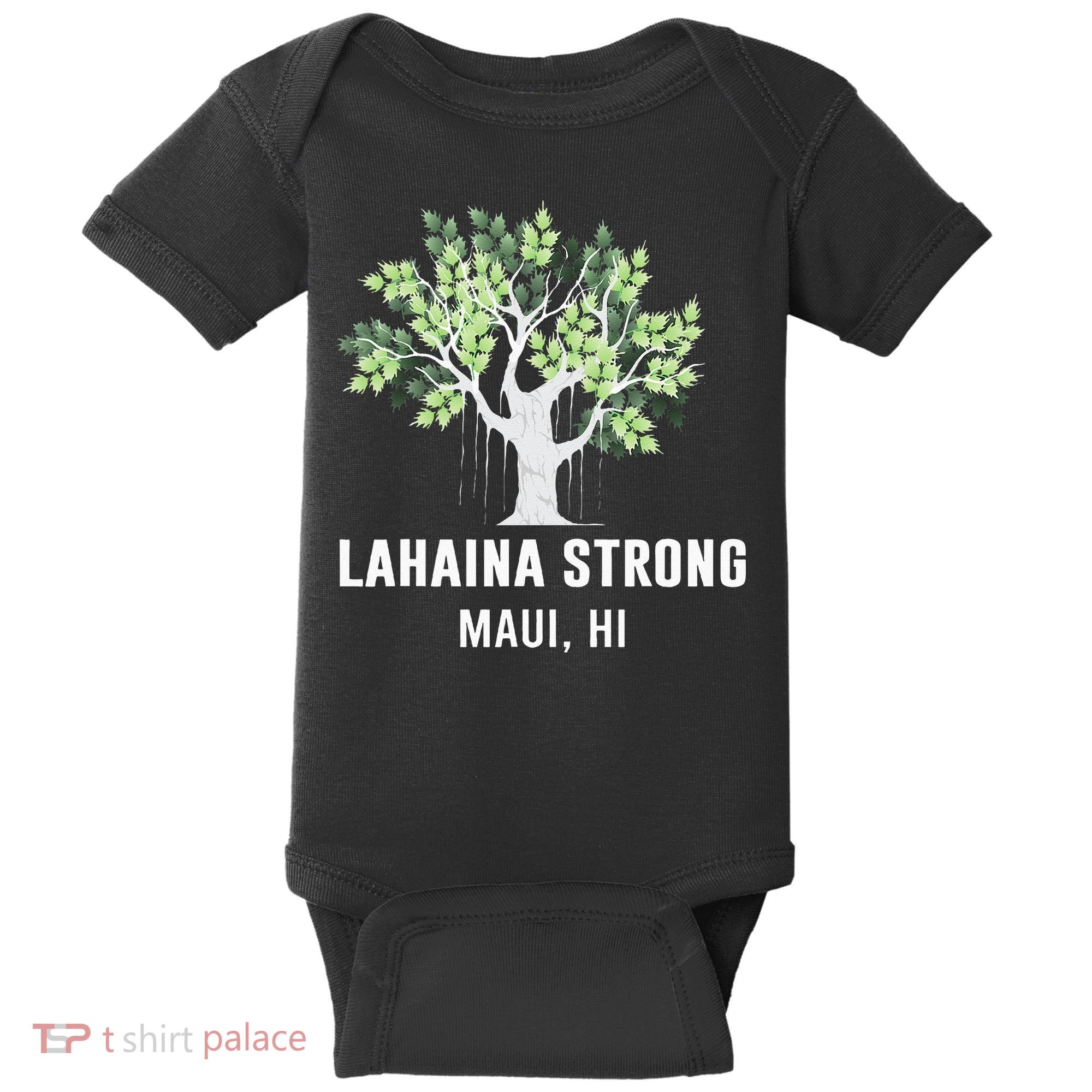 Lahaina Strong Maui Hawaii Old Banyan Tree Baby Bodysuit