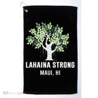 Lahaina Strong Maui Hawaii Old Banyan Tree Golf Towel thumb 0