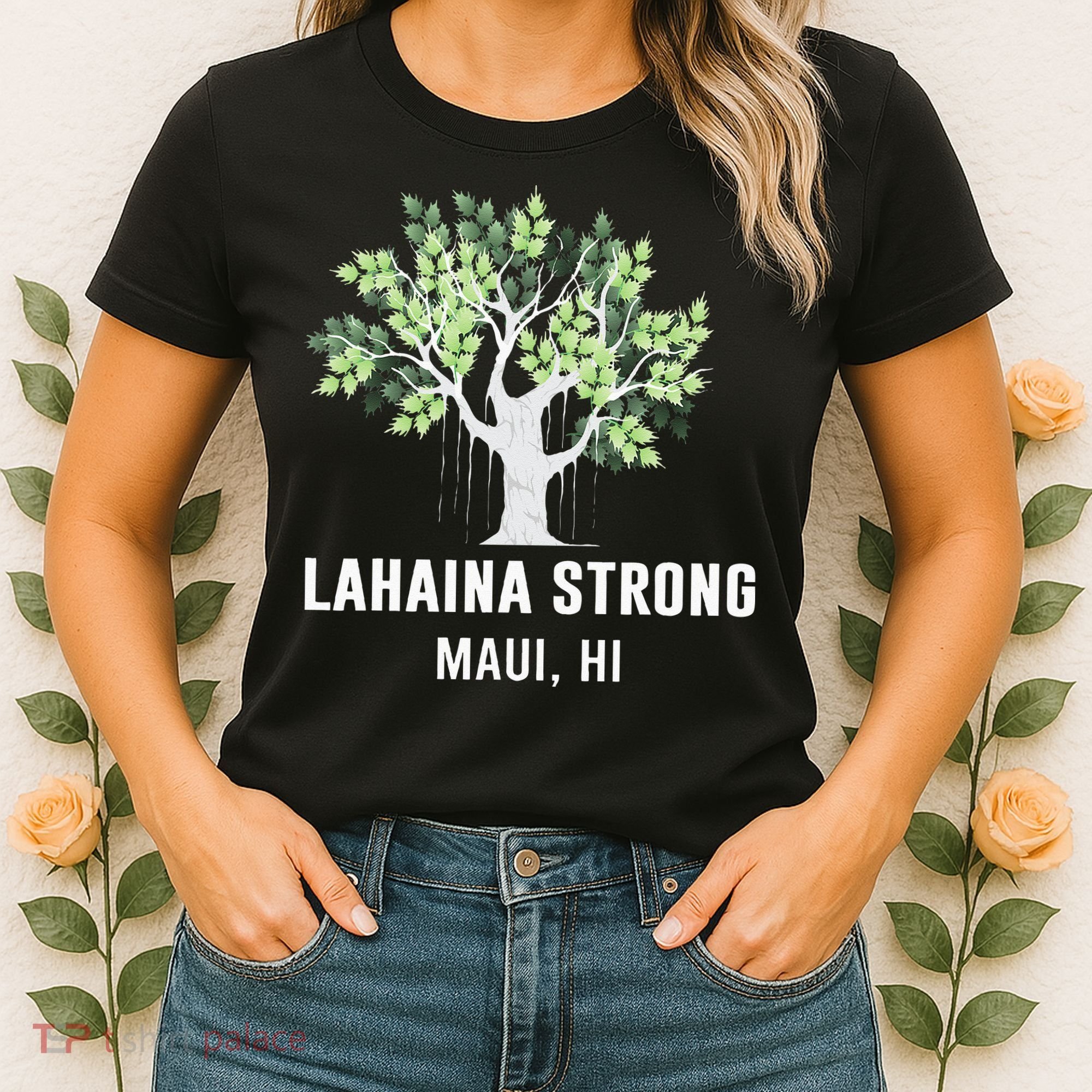 Lahaina Strong Maui Hawaii Old Banyan Tree Women's T-Shirt