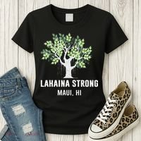 Lahaina Strong Maui Hawaii Old Banyan Tree Women's T-Shirt thumb 3
