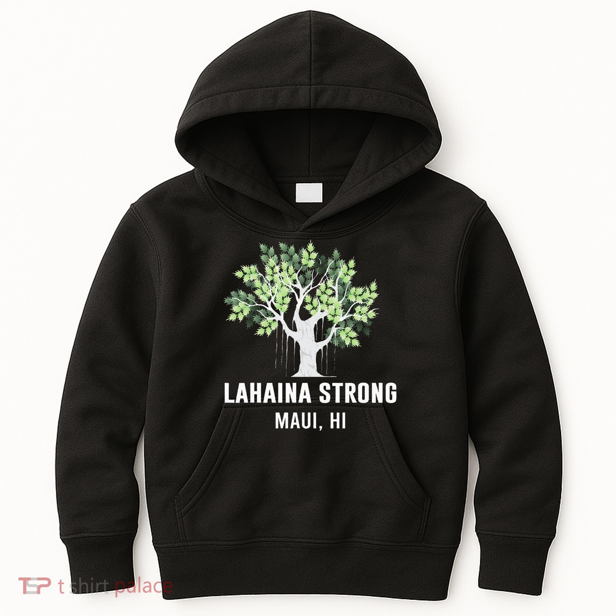 Lahaina Strong Maui Hawaii Old Banyan Tree Kids Hoodie