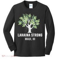 Lahaina Strong Maui Hawaii Old Banyan Tree Kids Long Sleeve Shirt thumb 0