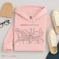 London S.U.B.W.A.Y Map Metro Underground Hoodie thumb 4