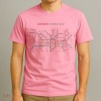 London S.U.B.W.A.Y Map Metro Underground T-Shirt thumb 3