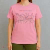London S.U.B.W.A.Y Map Metro Underground T-Shirt thumb 4