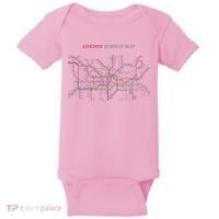London S.U.B.W.A.Y Map Metro Underground Baby Bodysuit thumb 0