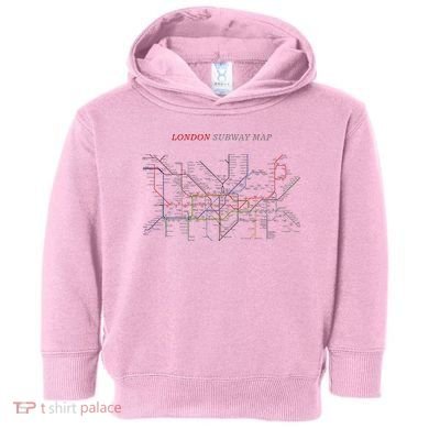 London S.U.B.W.A.Y Map Metro Underground Toddler Hoodie