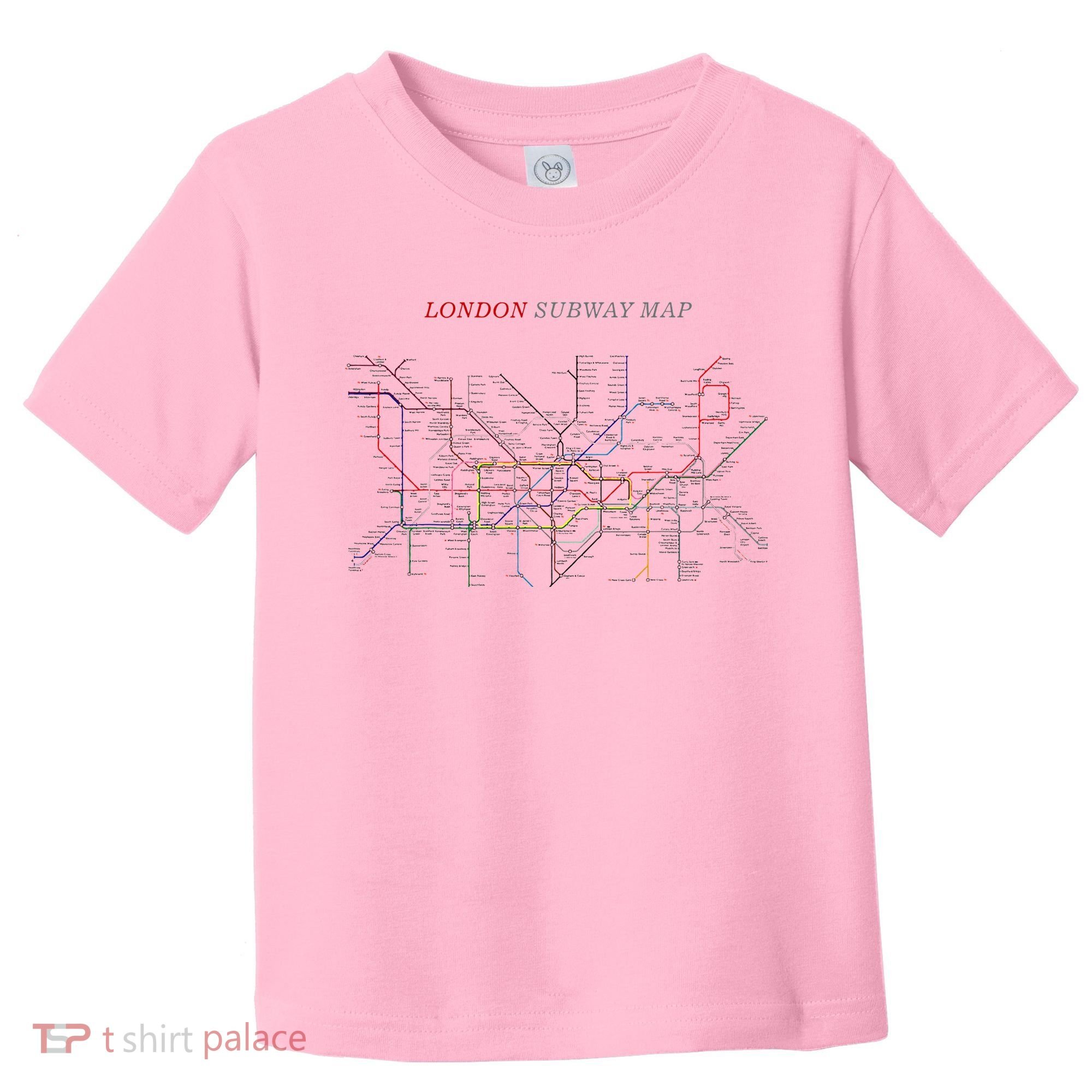 London S.U.B.W.A.Y Map Metro Underground Toddler T-Shirt