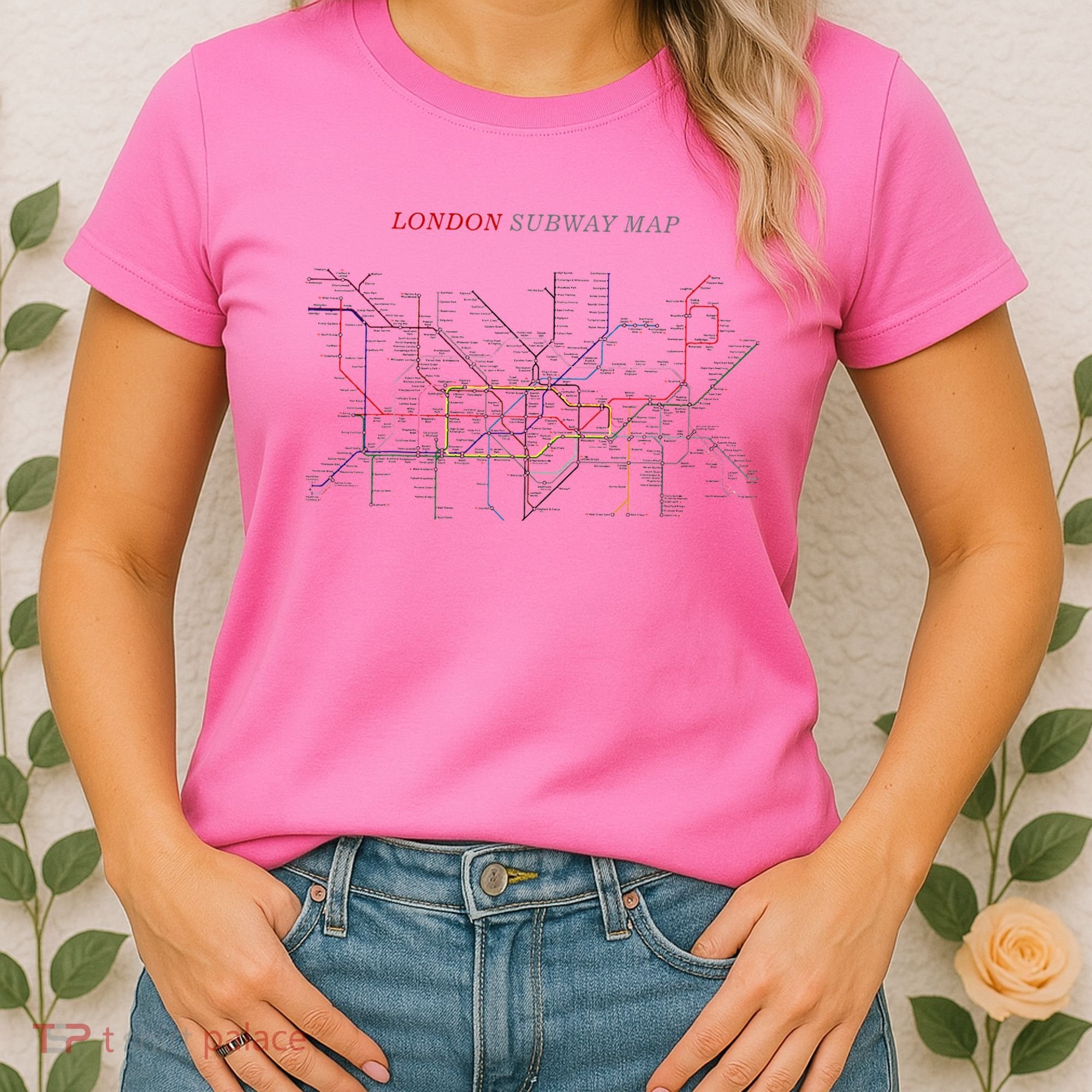 London S.U.B.W.A.Y Map Metro Underground Women's T-Shirt