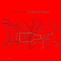 London S.U.B.W.A.Y Map Metro Underground Santa Hat thumb 1